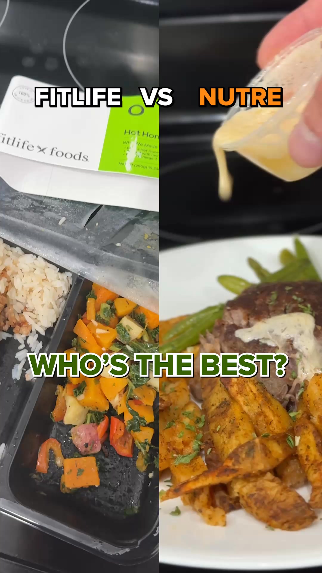 Nutre Meal Plans Facebook ad: 50% Off 5 Meals. No Seed Oils. No Preservatives. No Catch.