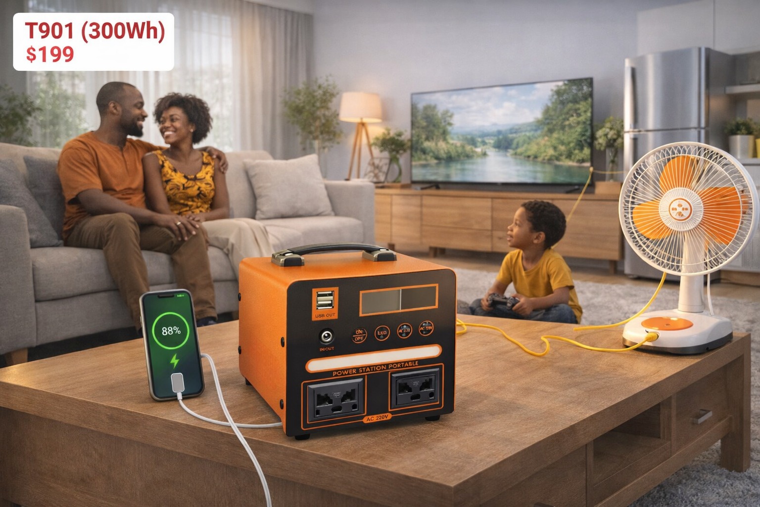 28ZC Congo3 Facebook ad: Solutions solaires pour la maison!