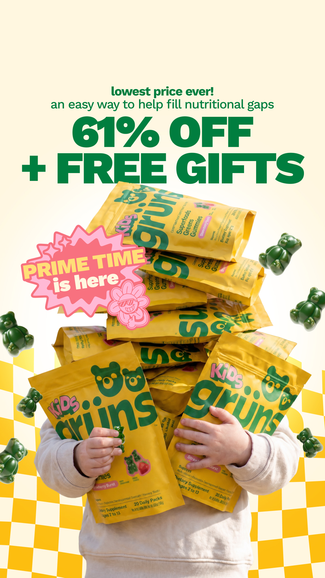 Grüns Kids Facebook ad