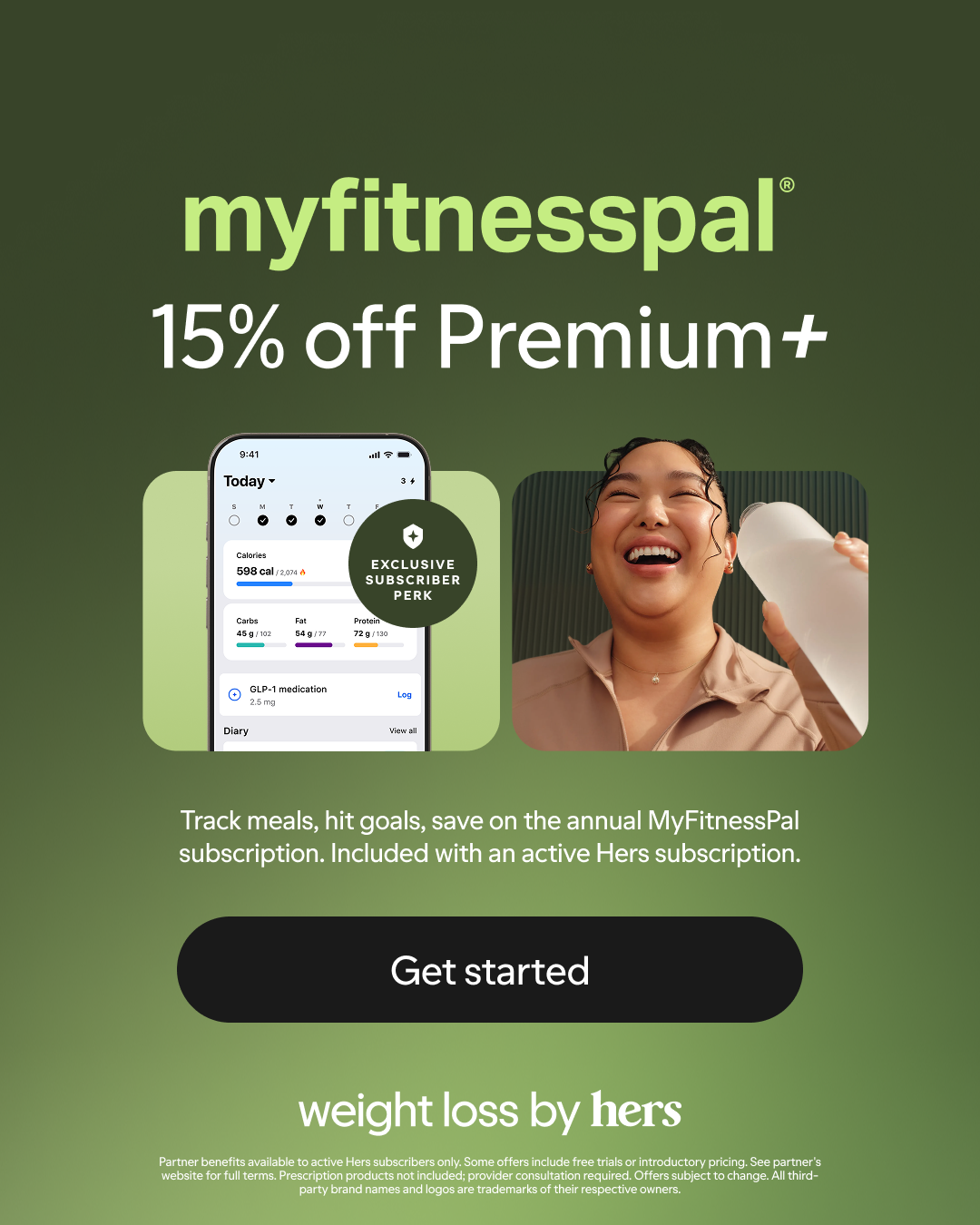 Hers Facebook ad: Get Started Today