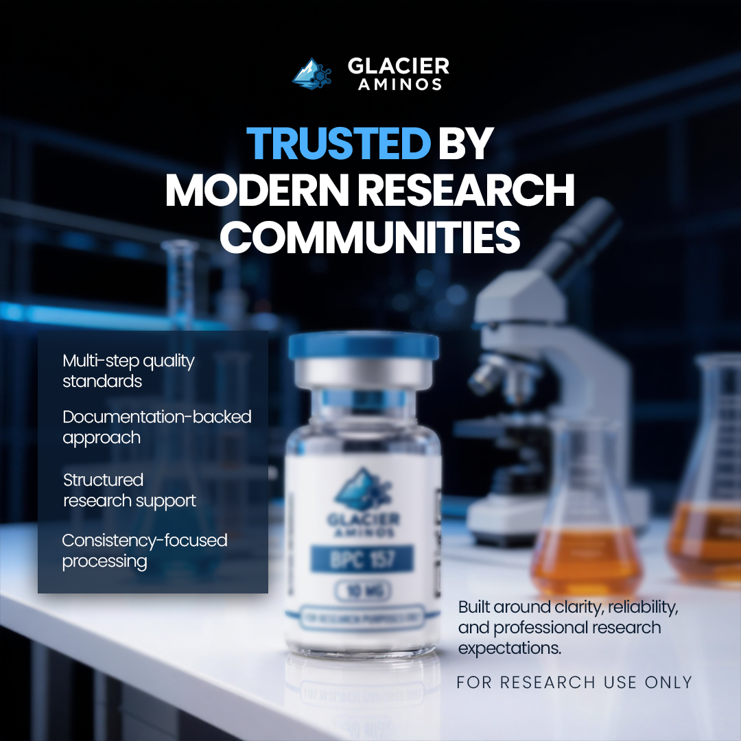 Glacier Aminos Facebook ad: Trusted Research Support