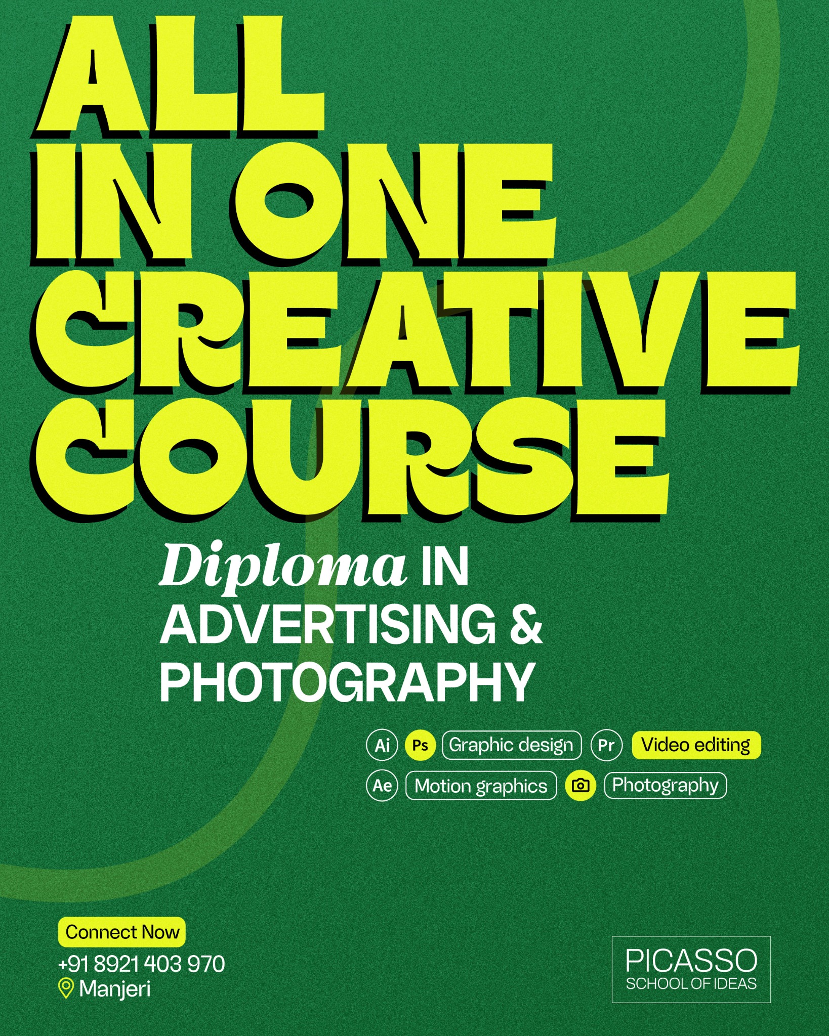 Picasso School of Ideas Facebook ad: Turn Creativity into a Career in Just 5 Months
