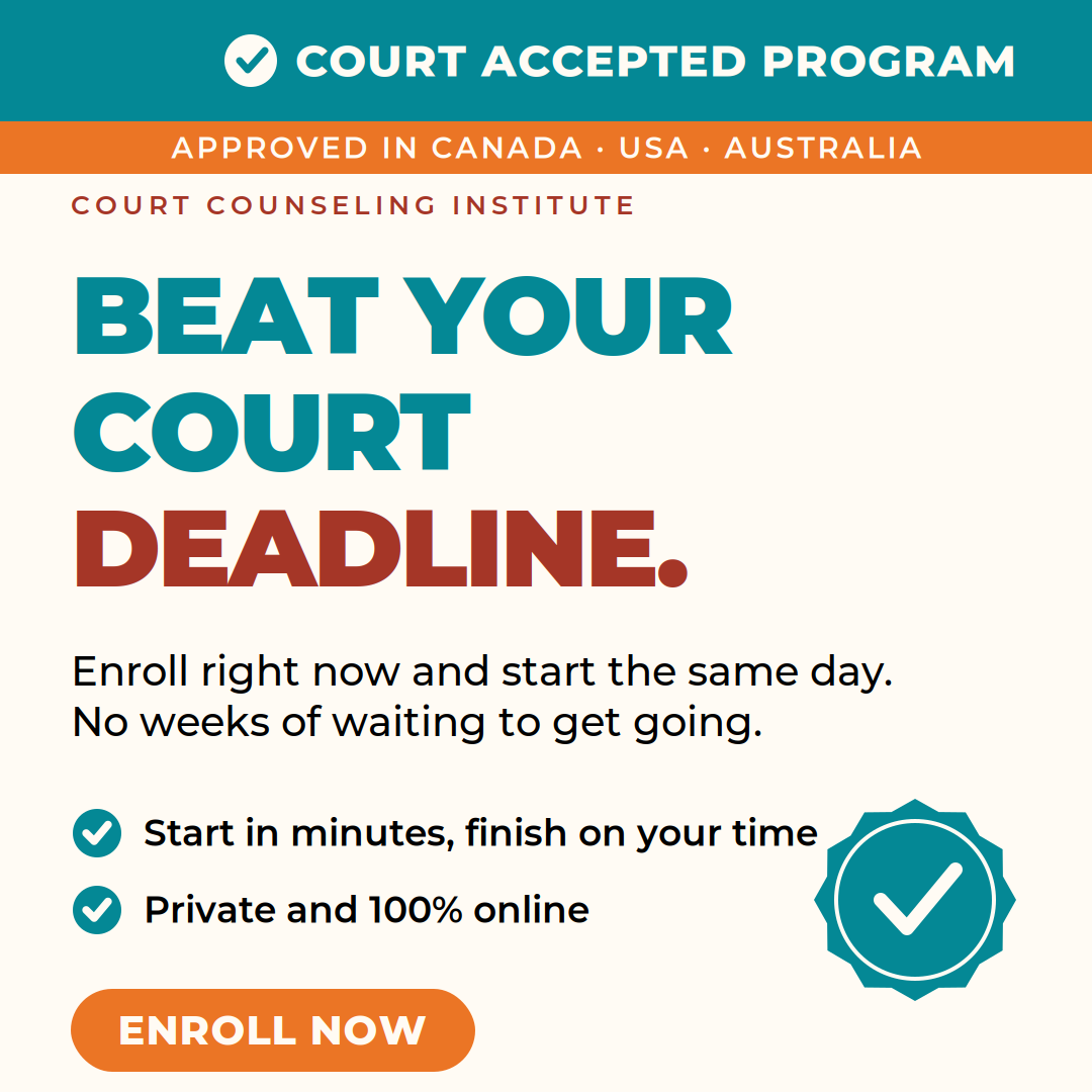 Court Counseling Institute Facebook ad from Jun 15, 2026