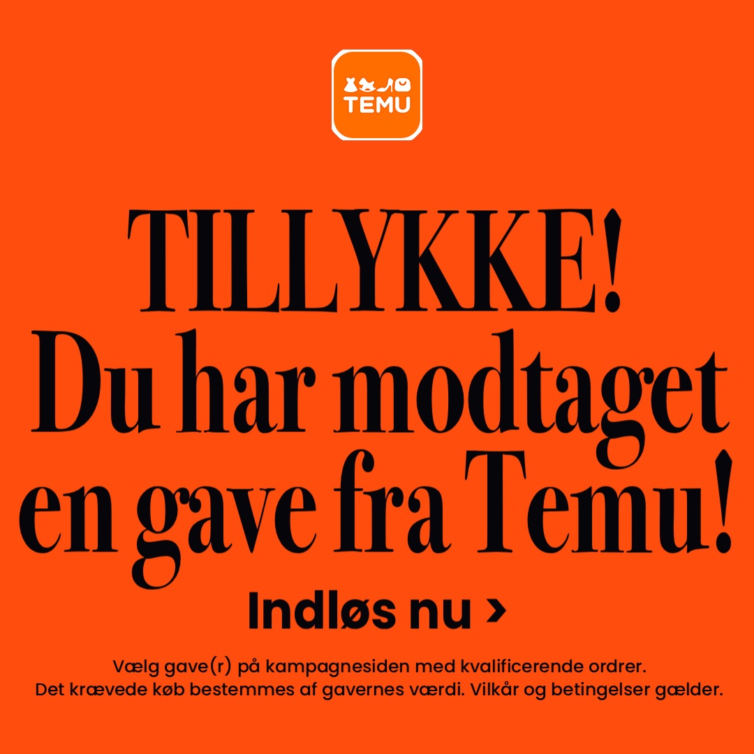 Temu Denmark Facebook ad