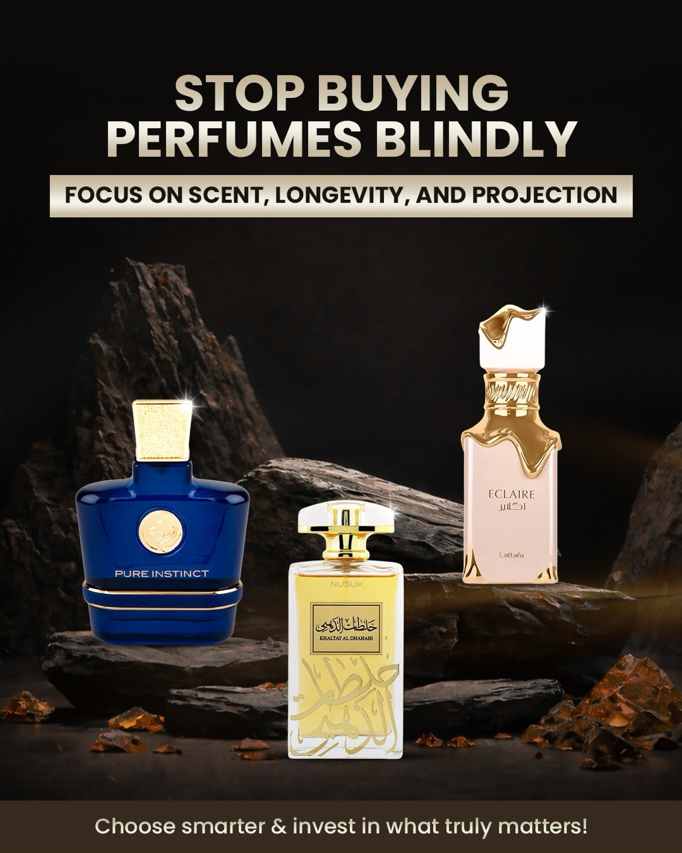 Perfume Review Facebook ad: Stop buying perfumes based on hype alone.
