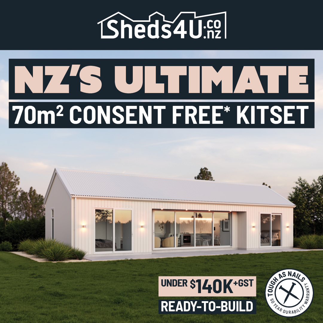 Sheds4U Facebook ad: Build Without the Bureaucracy Under 70m2