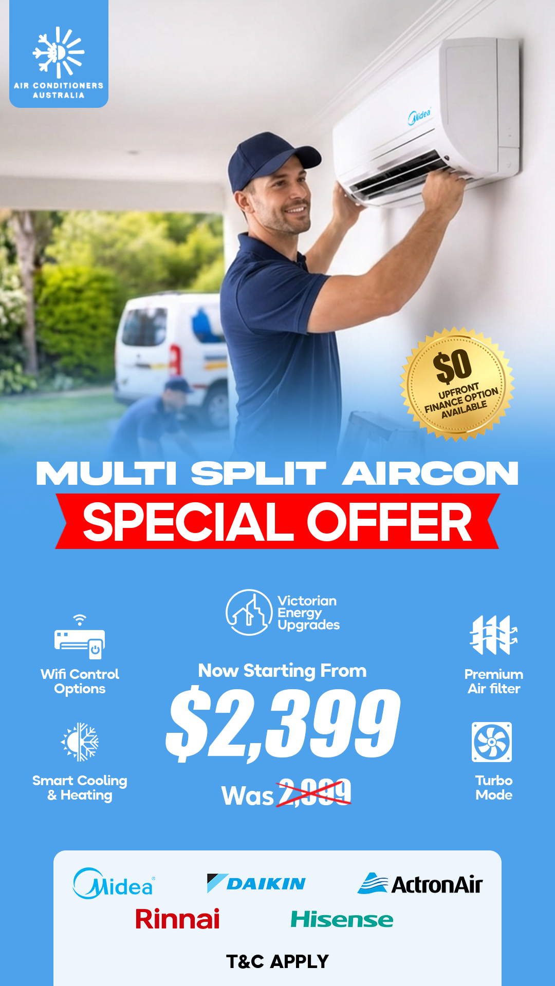 Air Conditioners Australia Facebook ad from May 20, 2026
