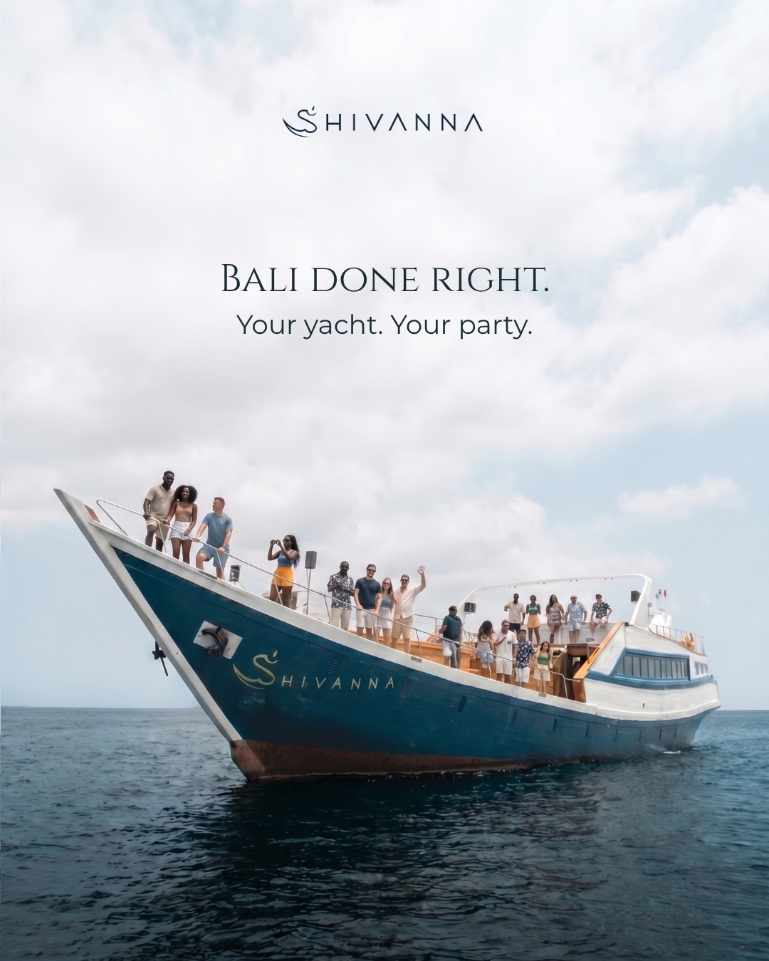The Shivanna Facebook ad: Our 5-star rated Bali private yacht charters now…