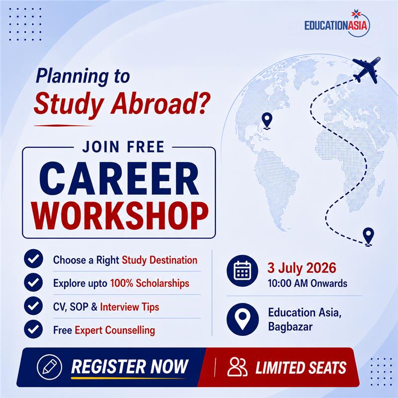 Education Asia Facebook ad: Free Study Abroad Career Workshop