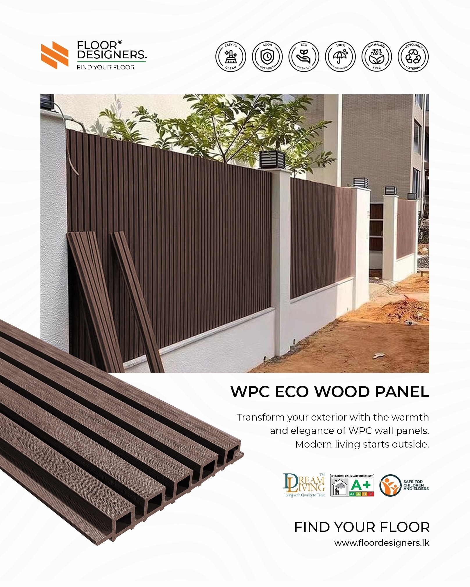 Floor Designers Facebook ad: ECO WOOD PANEL