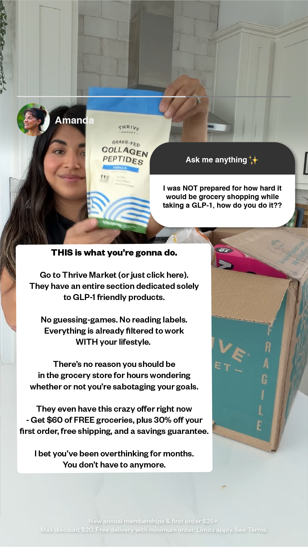 Thrive Market Facebook ad