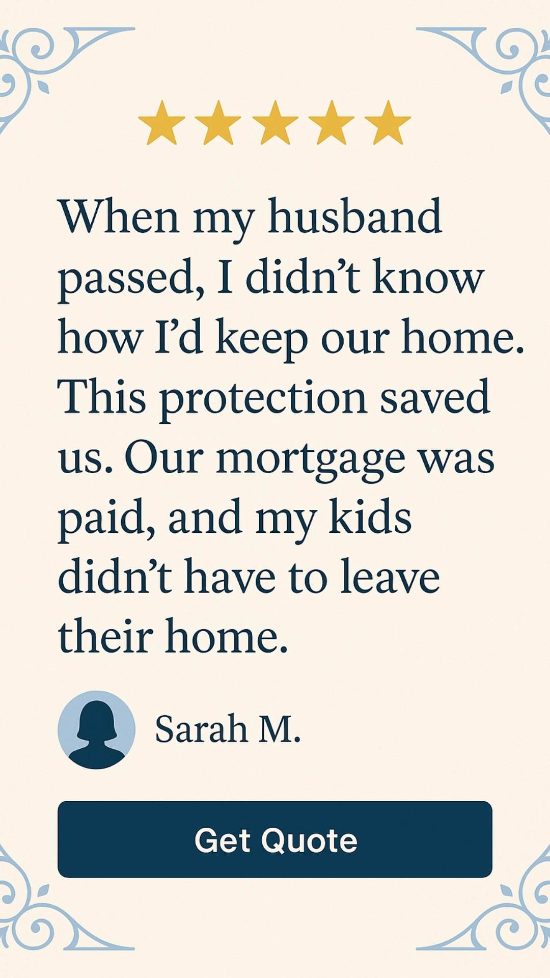 My Affordable Mortgage Coverage Facebook ad
