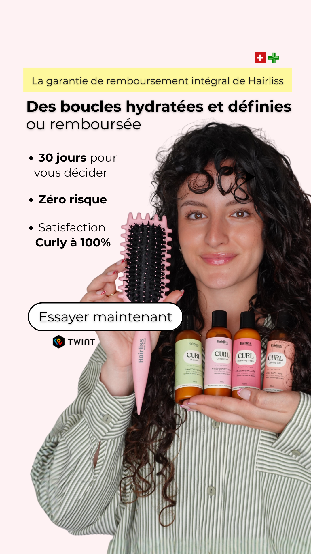 Hairliss Facebook ad