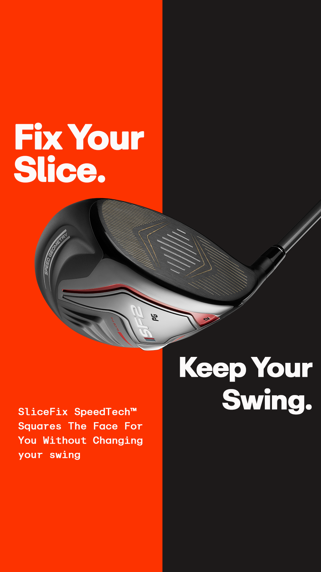 Performance Golf Facebook ad