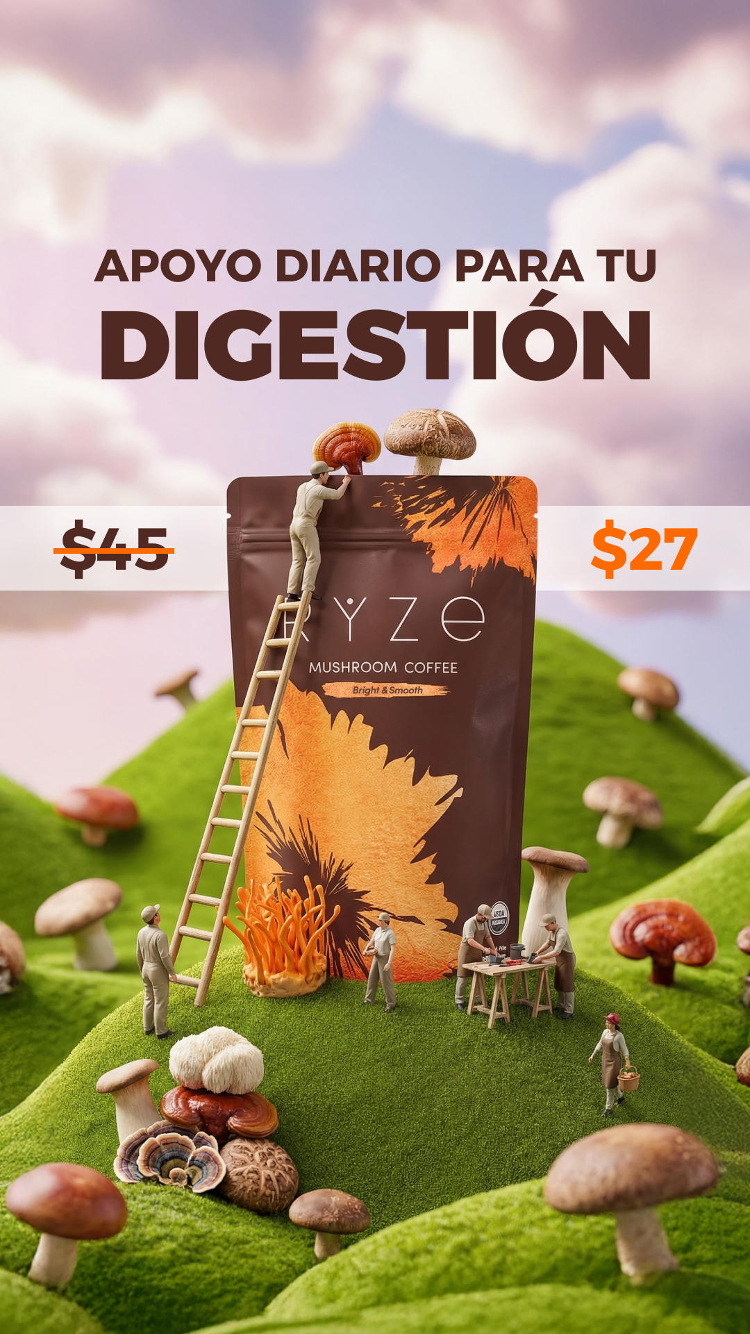 RYZE Superfoods Facebook ad