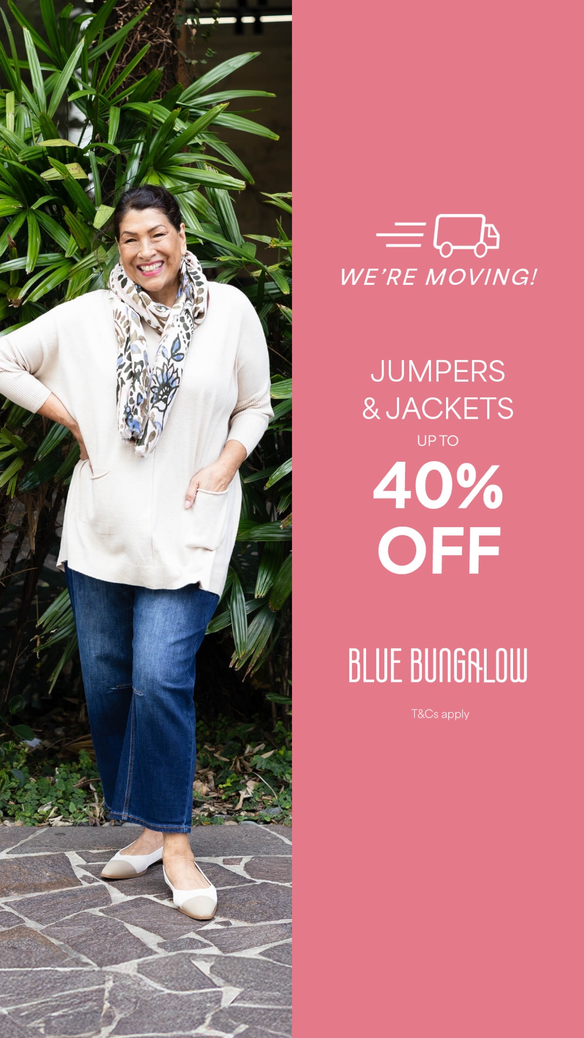 Blue Bungalow Facebook ad