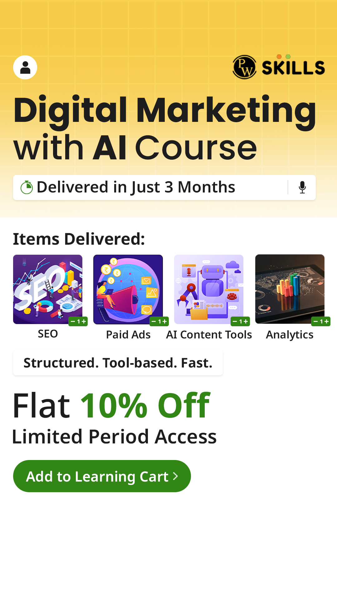 PW Skills Facebook ad