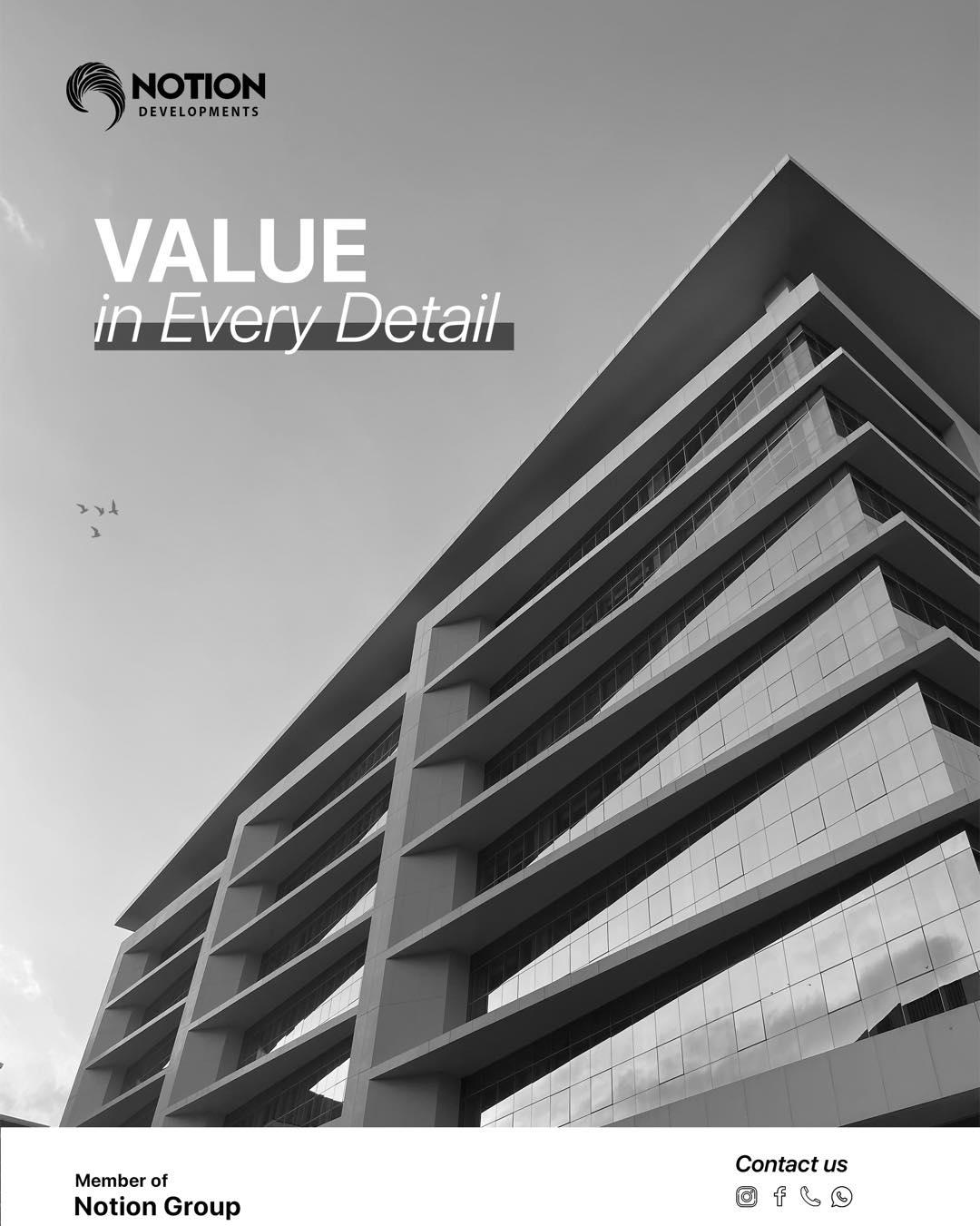 Notion Developments Facebook ad: We don’t just sell real estate…