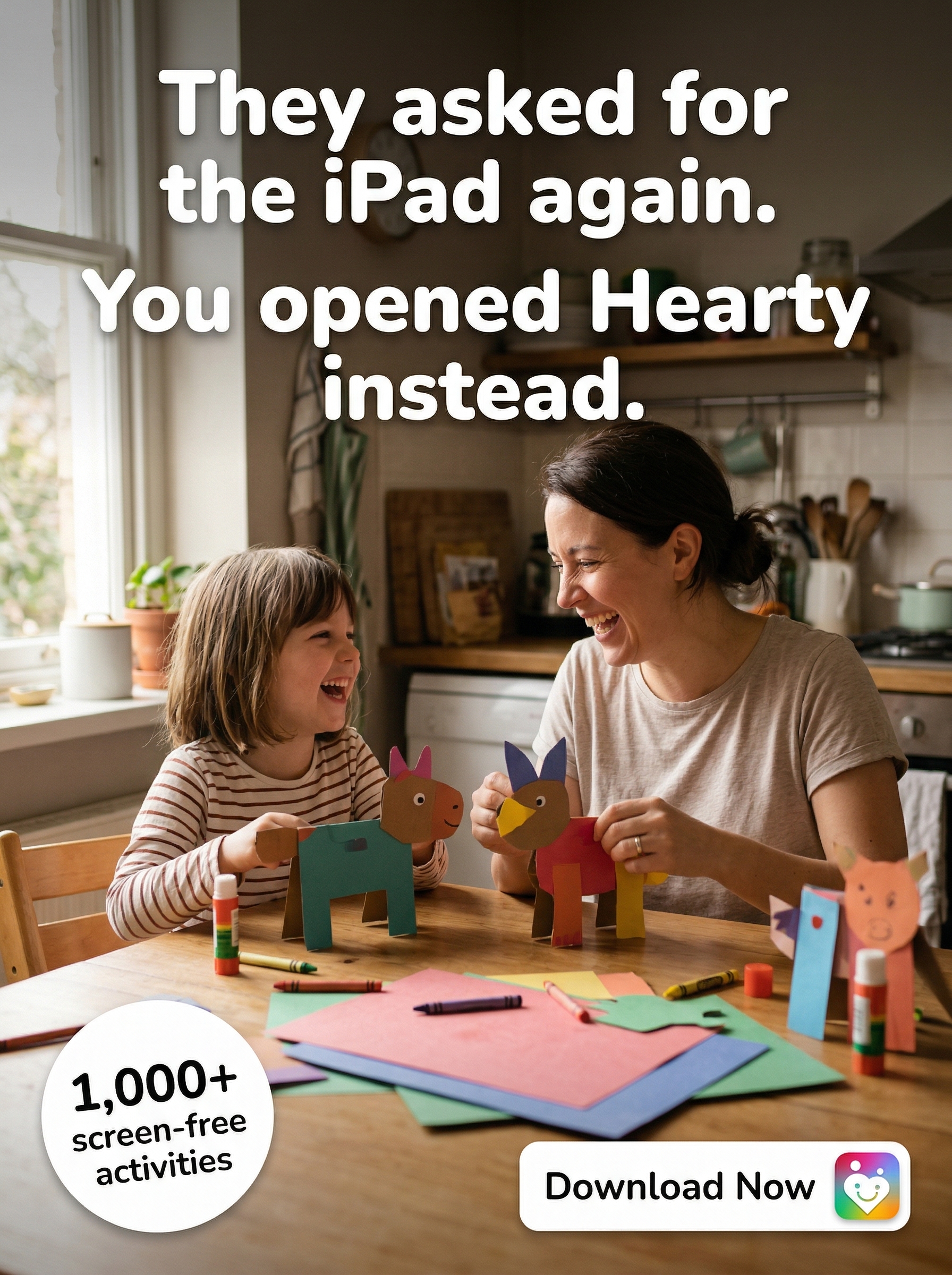 Hearty App Facebook ad