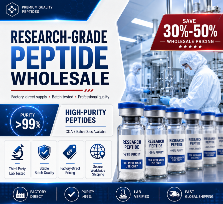 Highpurity Peptide Facebook ad: Premium Peptides with Direct Factory-Access