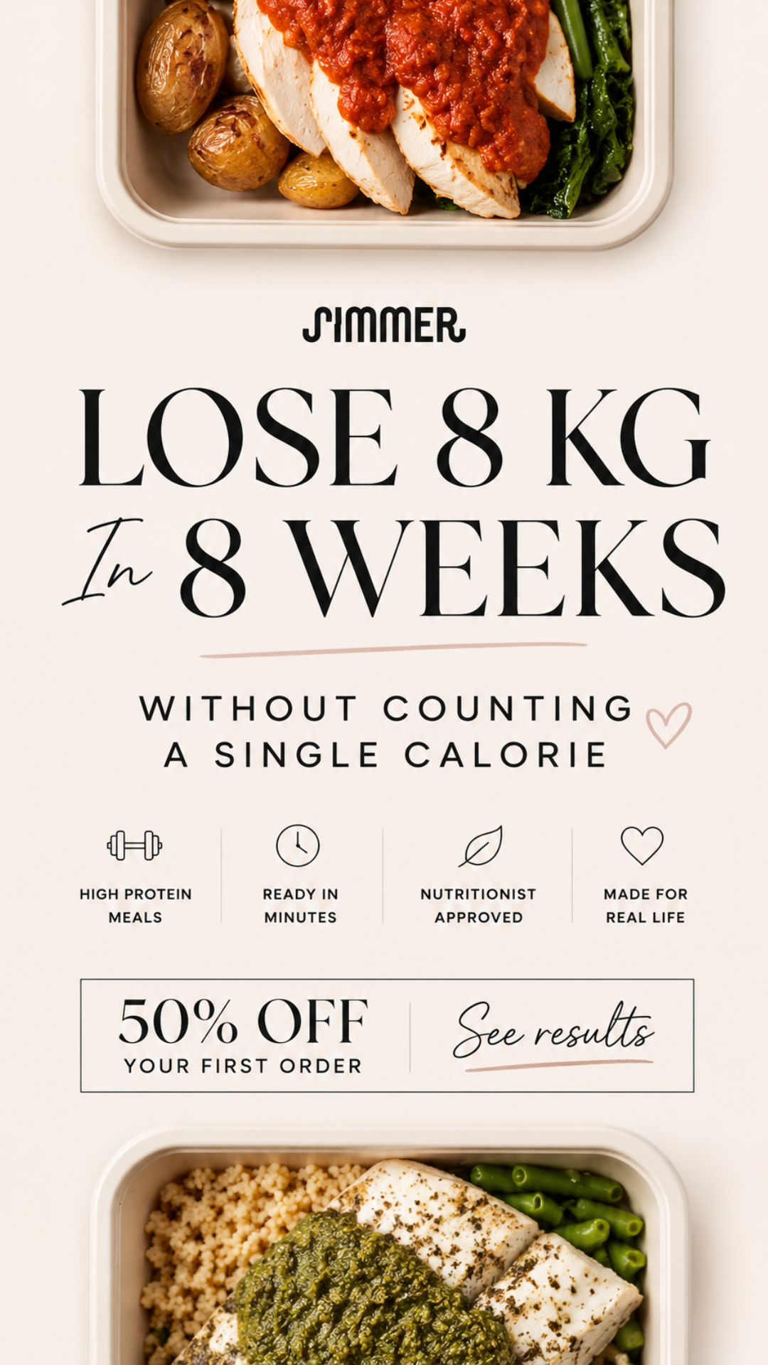 Simmer Facebook ad