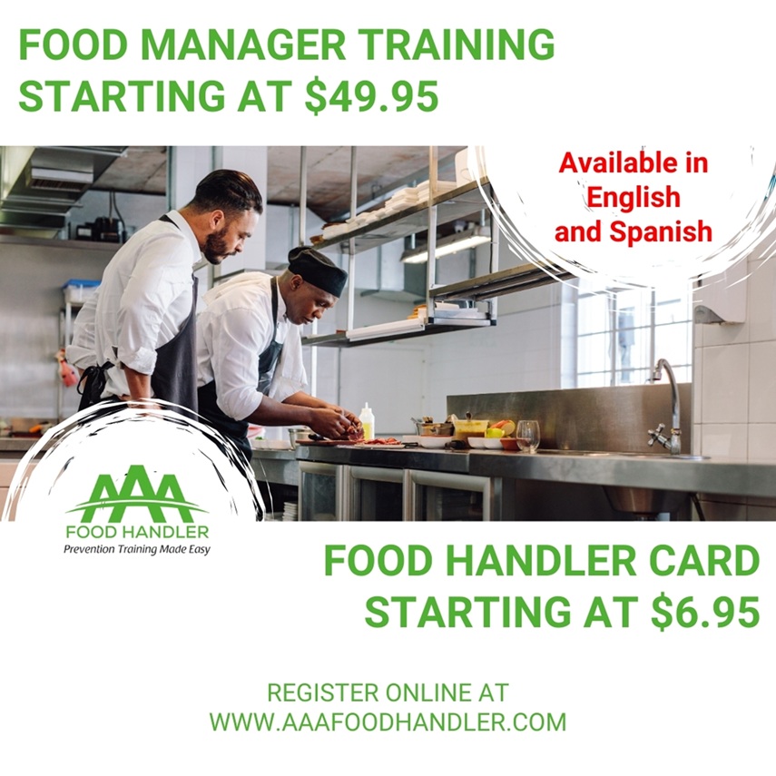 AAA Food Handler Facebook ad: Food Safety Training