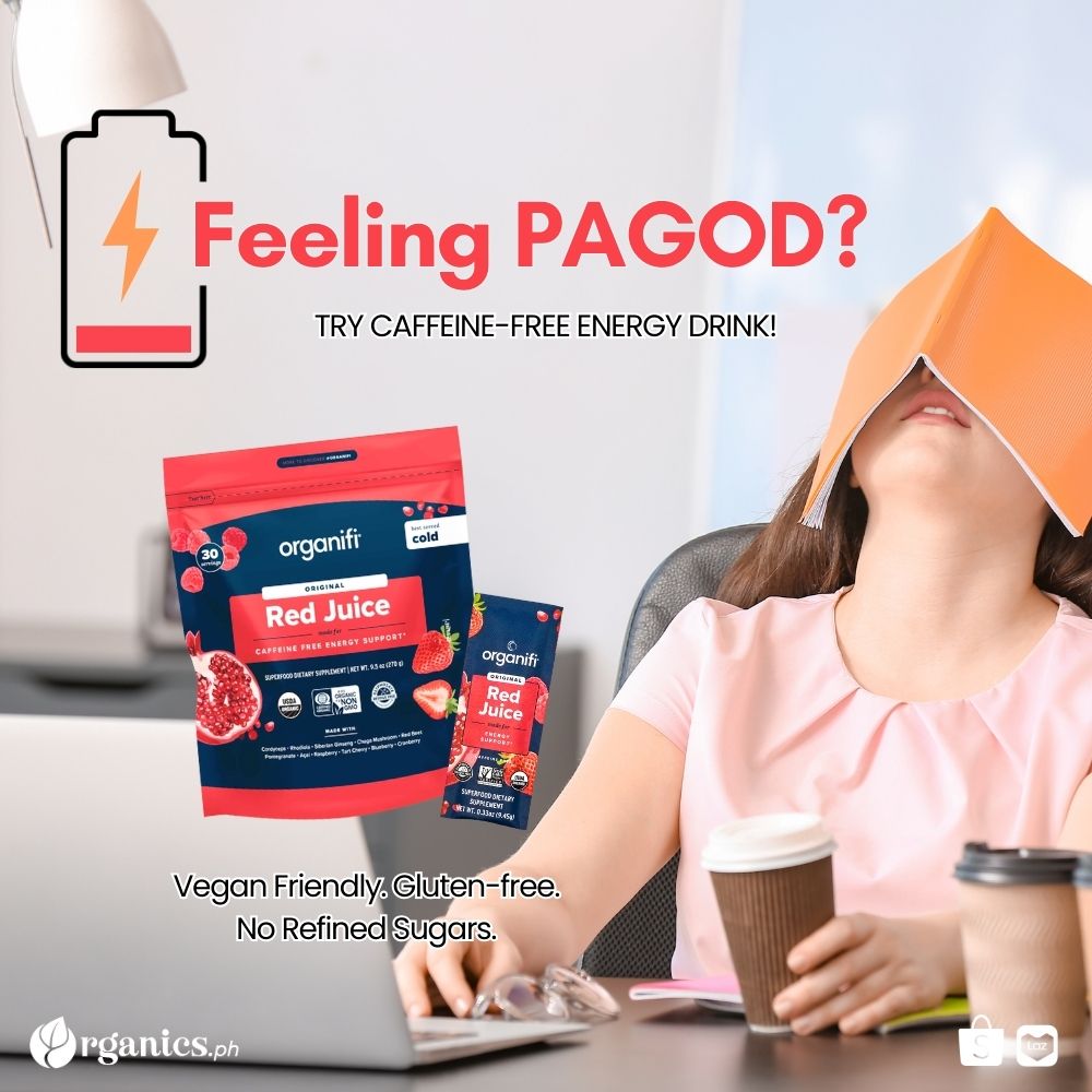 Organics.ph Facebook ad: Ditch the afternoon pagod!