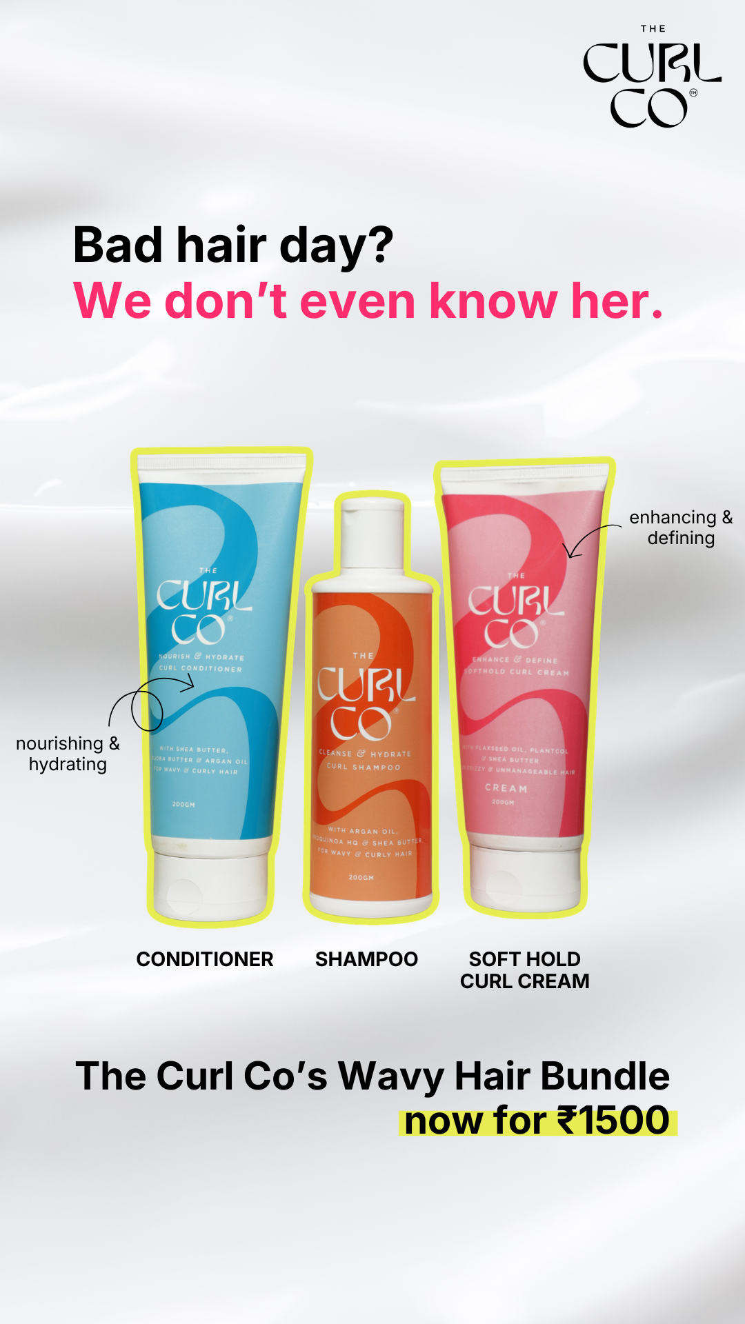 The Curl Co Facebook ad