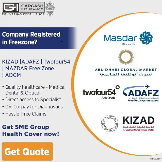 Gargash Insurance Facebook ad
