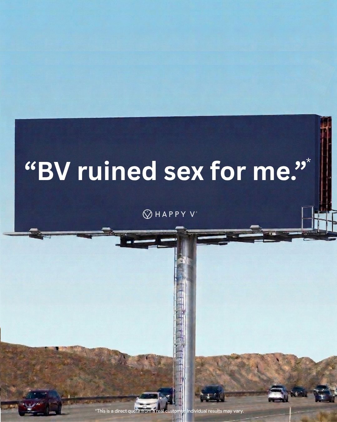 Happy V Facebook ad