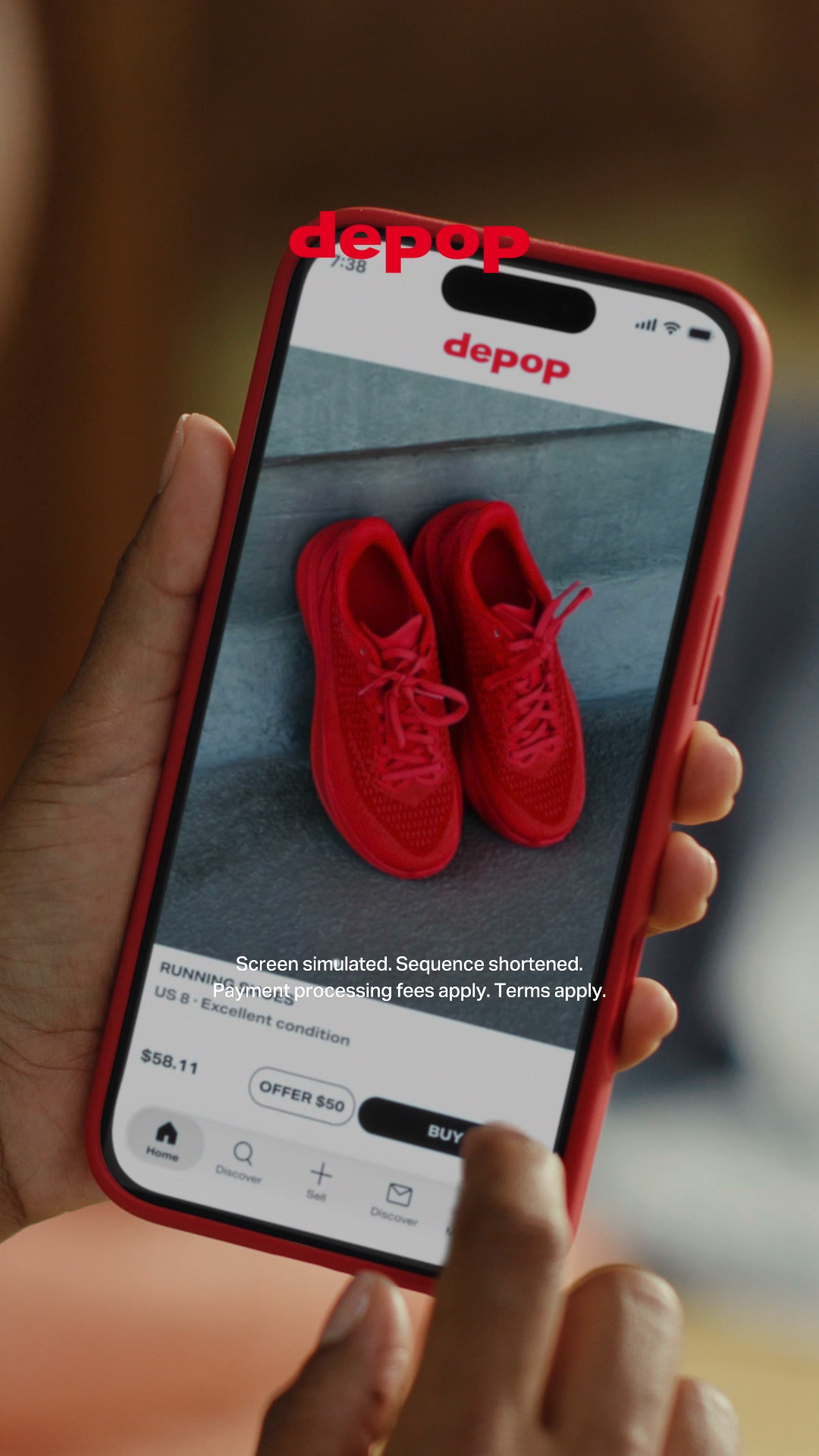 Depop Facebook ad: Your good taste can pay off!
