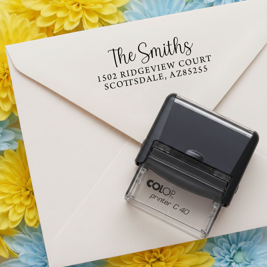 Evrest Press Facebook ad: Stop Writing. Start Stamping.