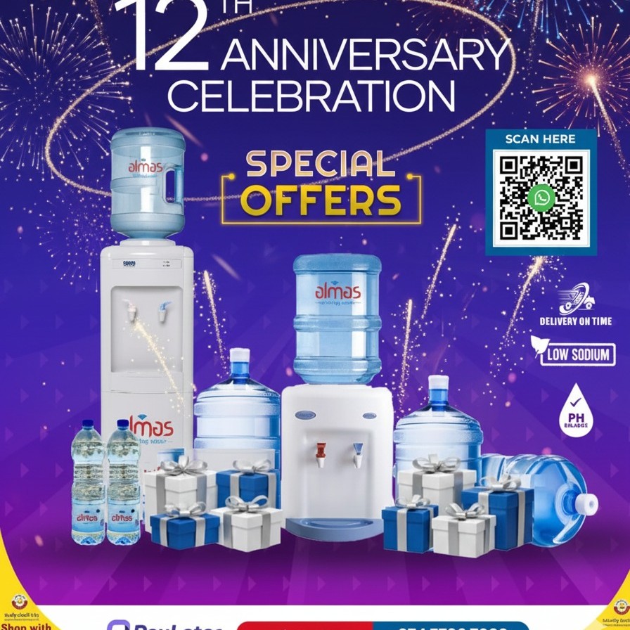 Almas Water Facebook ad: Chat in Messenger