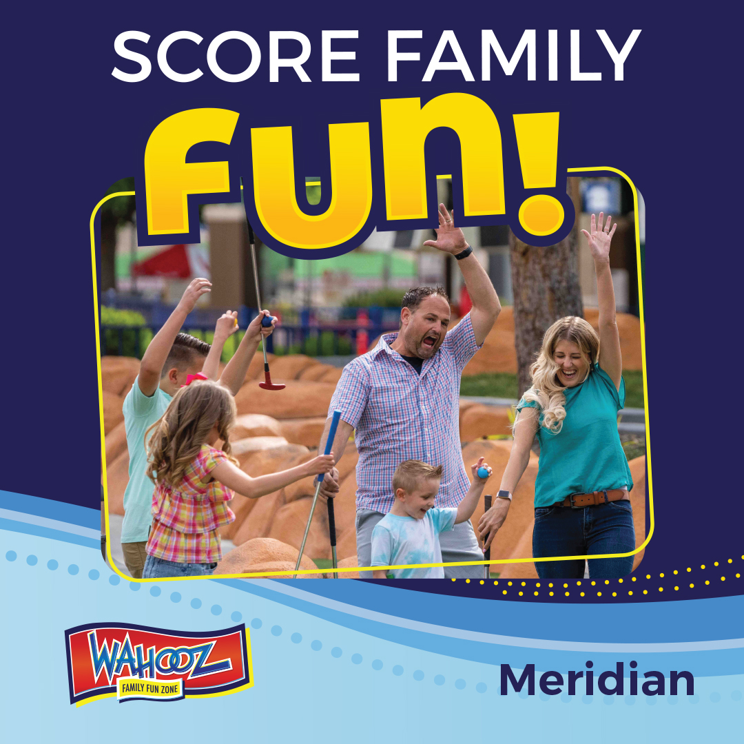 Wahooz Family Fun Zone Facebook ad: Family Fun Ahead!