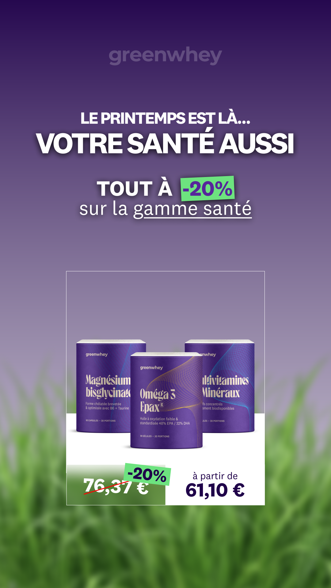 greenwhey Facebook ad