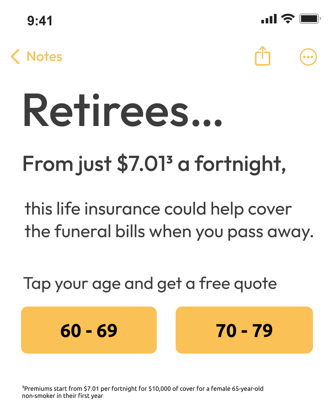Golden Insurance NZ Facebook ad: Get a Quick Quote Today