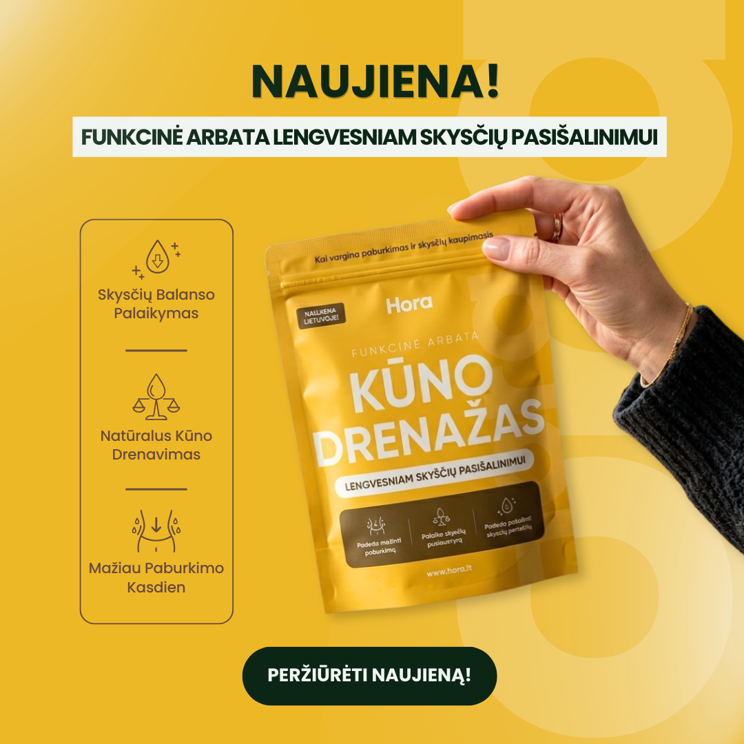 Hora Facebook ad: Paburkimui ir skysčių pasišalinimui