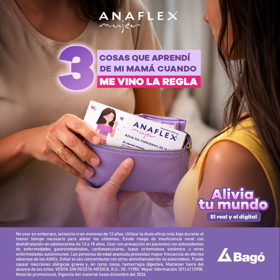 Anaflex Mujer Facebook ad: Mamá nos enseñó a estar preparadas por si…