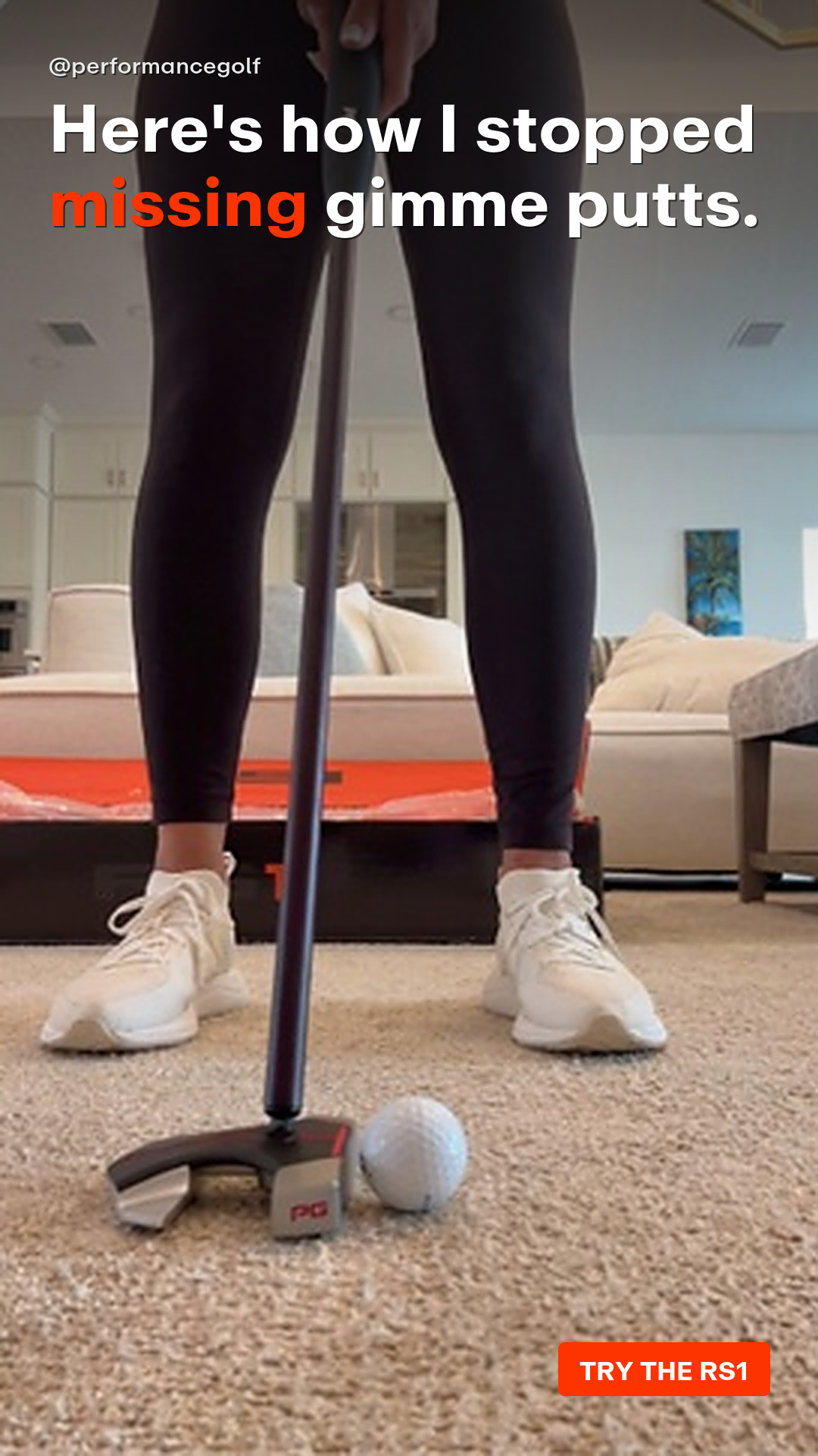 Performance Golf Facebook ad
