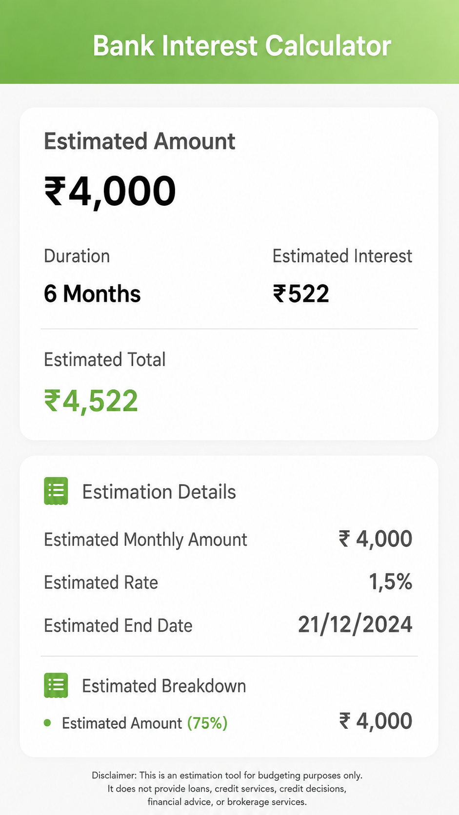 Aloha Tool Calculator Facebook ad: EMI Calculator Finance Tracker