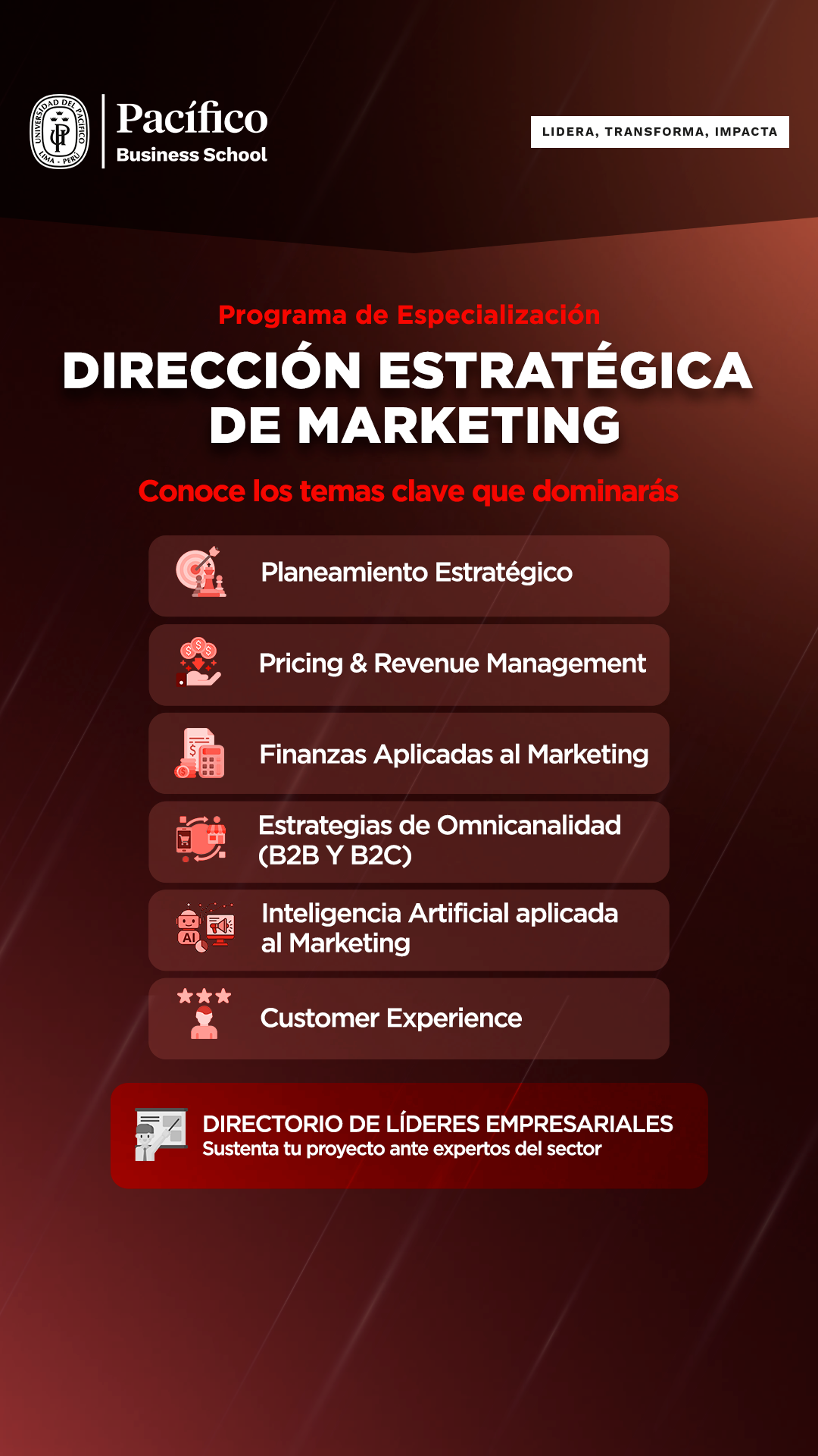 Pacífico Business School Facebook ad