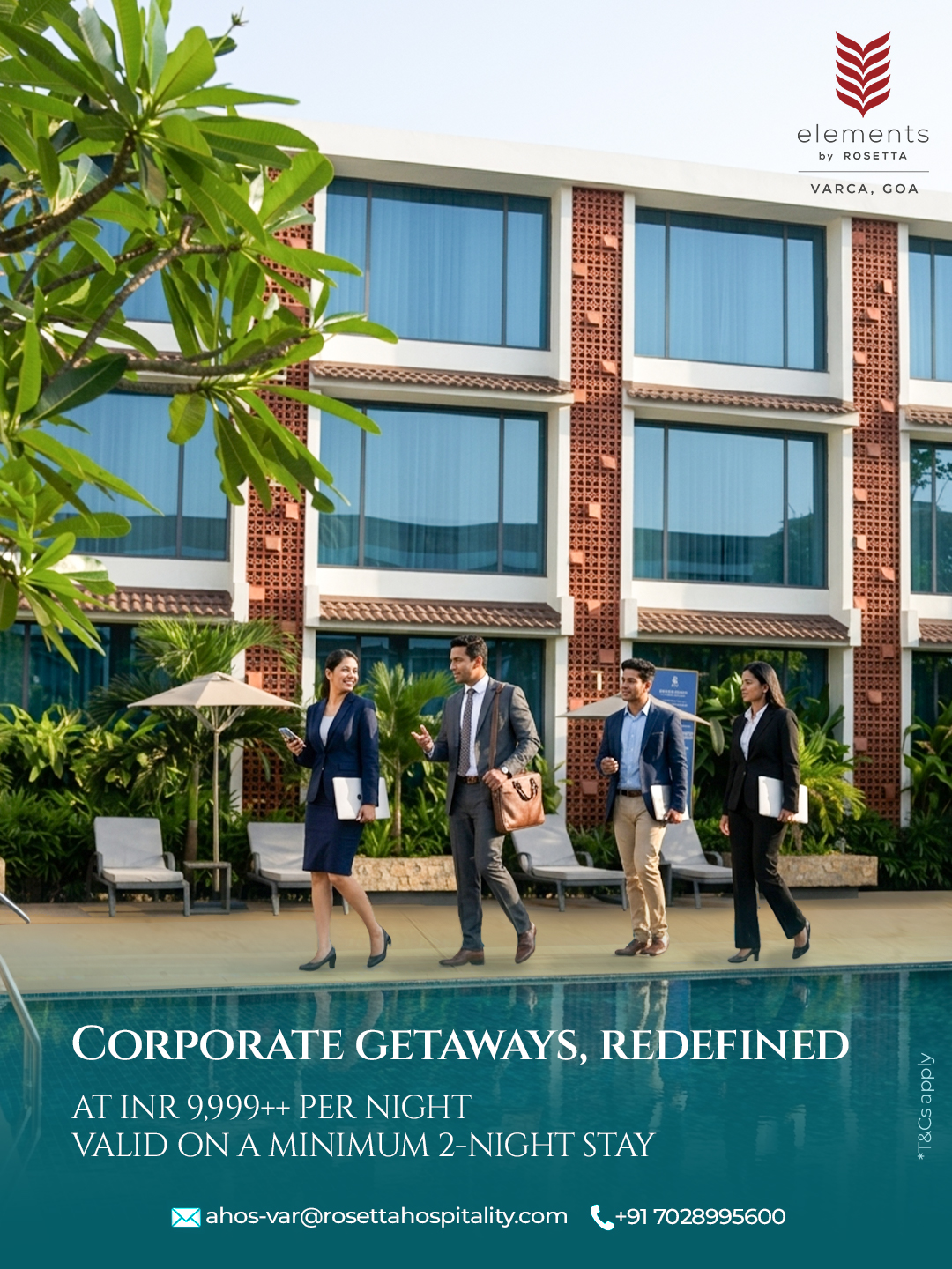 Elements by Rosetta - Varca, Goa Facebook ad: Corporate Getaways, Redefined in Goa