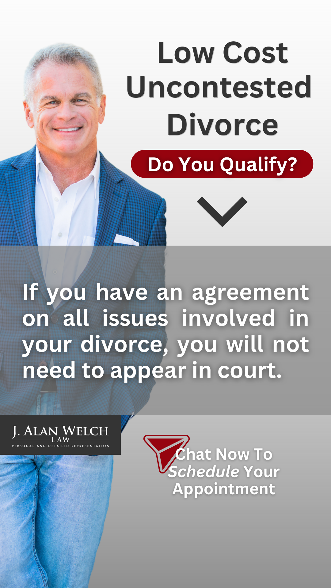 J. Alan Welch Law Facebook ad