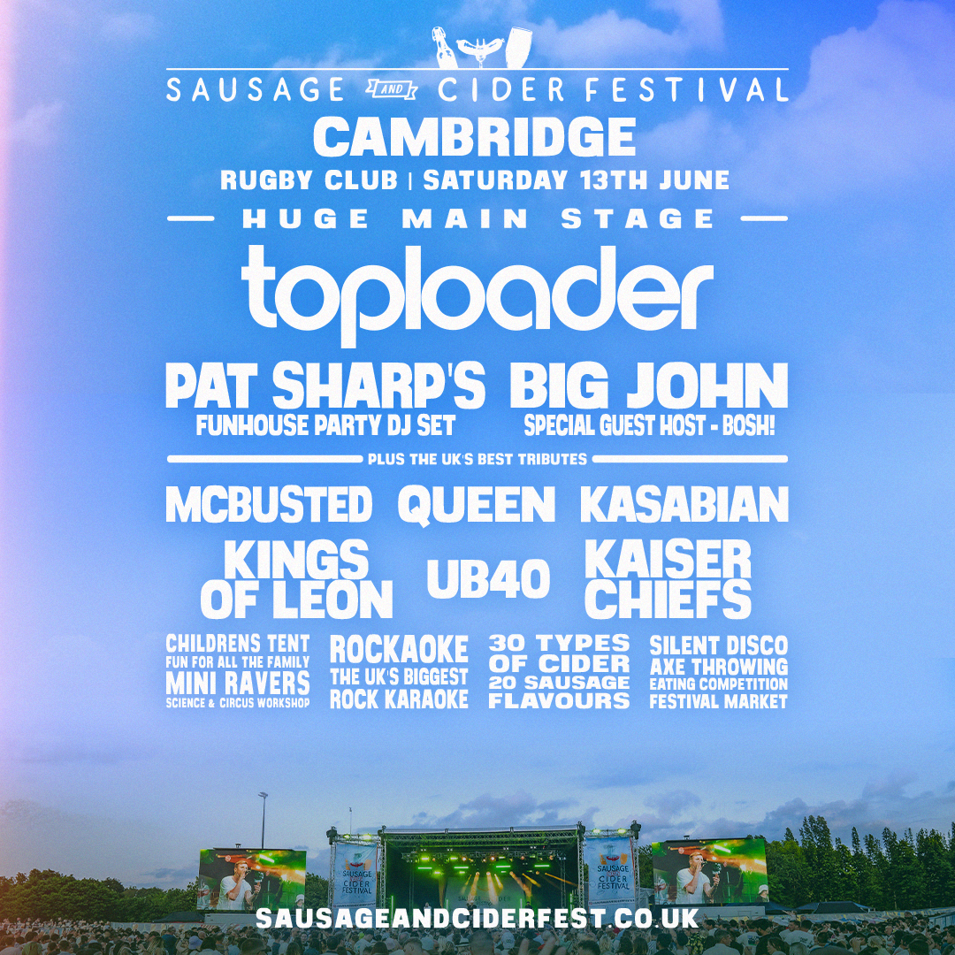 Sausage and Cider Festival - Cambridge Facebook ad from May 8, 2026