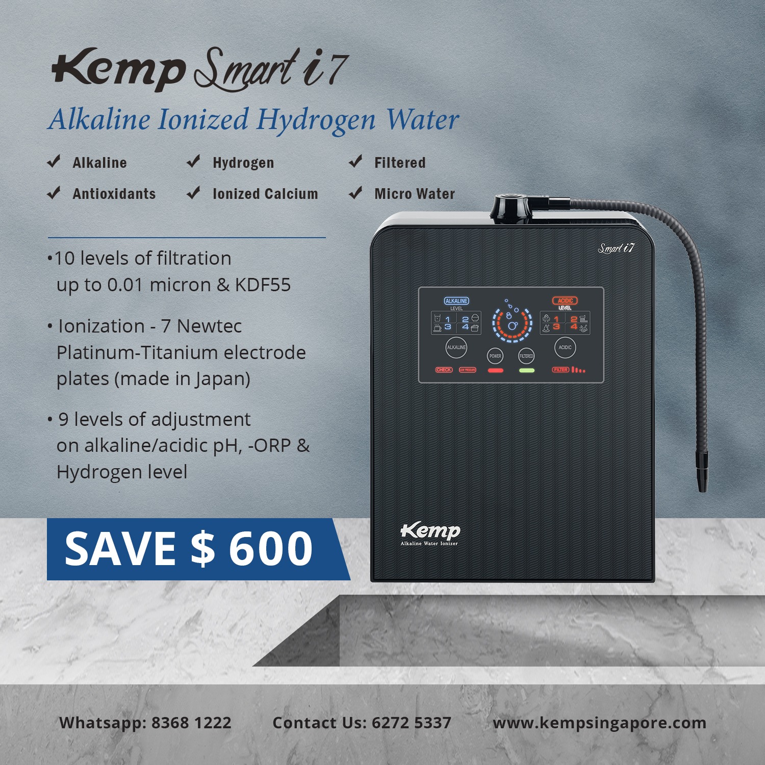 Kemp Singapore Alkaline Ionized Water Facebook ad