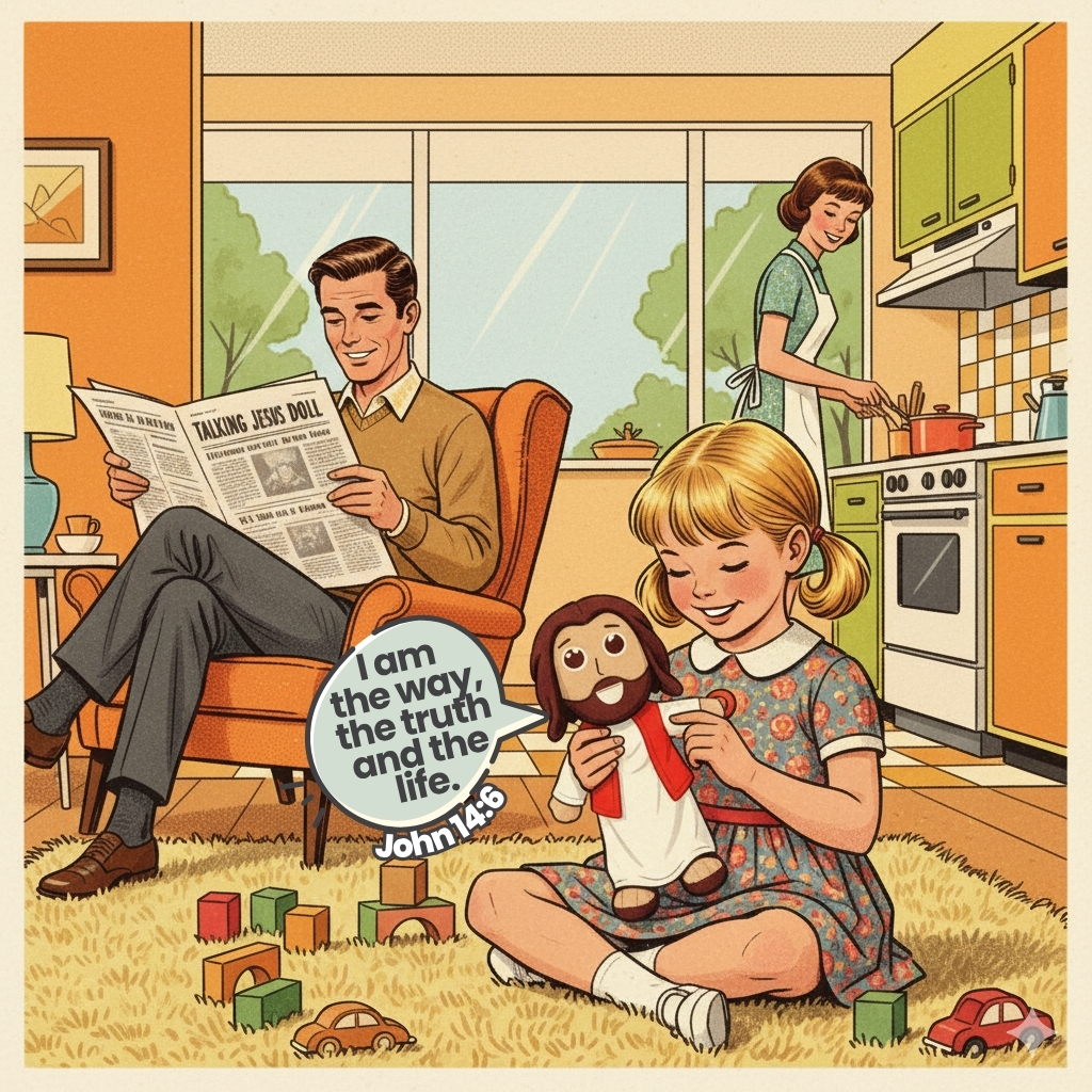 Talking Jesus Doll Facebook ad