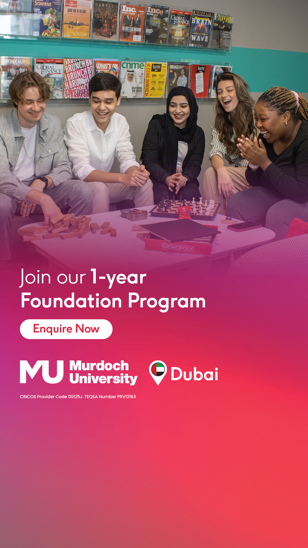 Murdoch University Dubai Facebook ad
