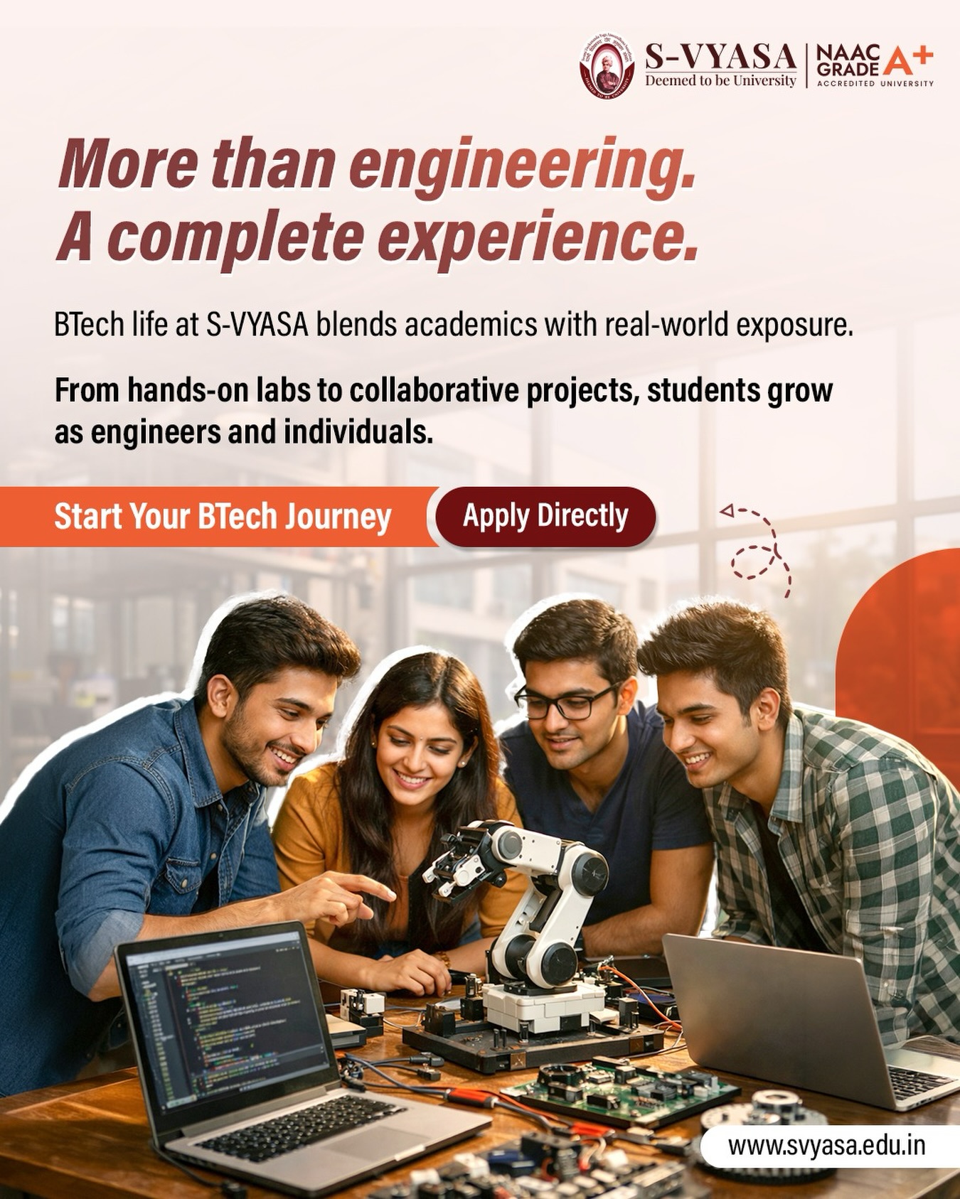 S Vyasa   School of Advanced Studies Facebook ad