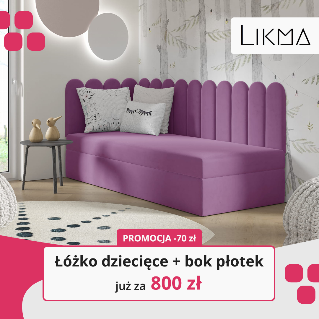 Likma Meble Facebook ad: Łóżko dziecięce już za 800 zł - PROMOCJA