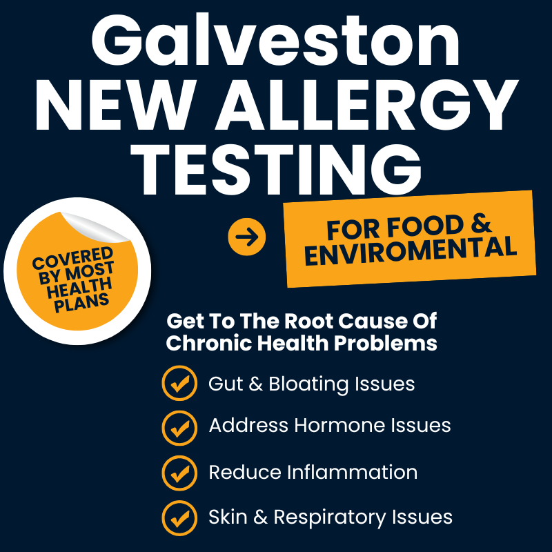 Galveston Physical Medicine Facebook ad: Allergy Testing Consultation & Treatment in Galveston